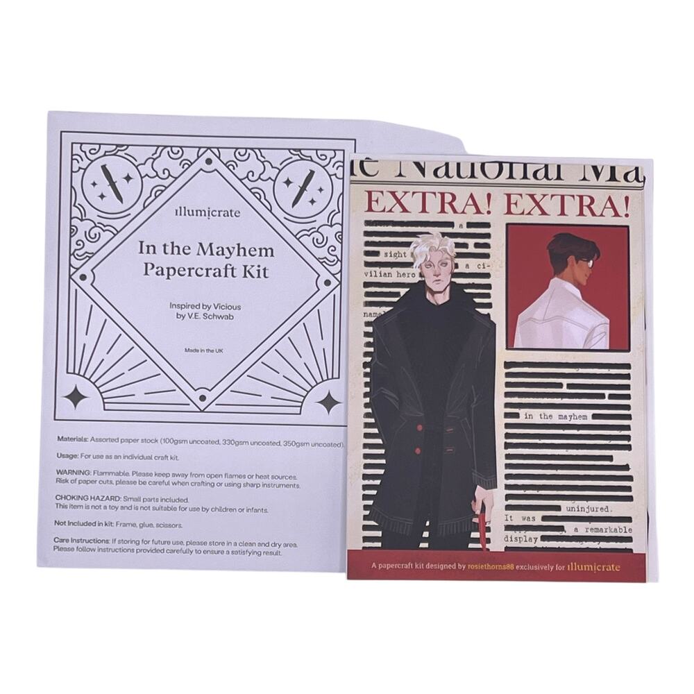 Illumicrate Vicious Papercraft Kit - V.E. Schwab June 2026 Subscription Box Item